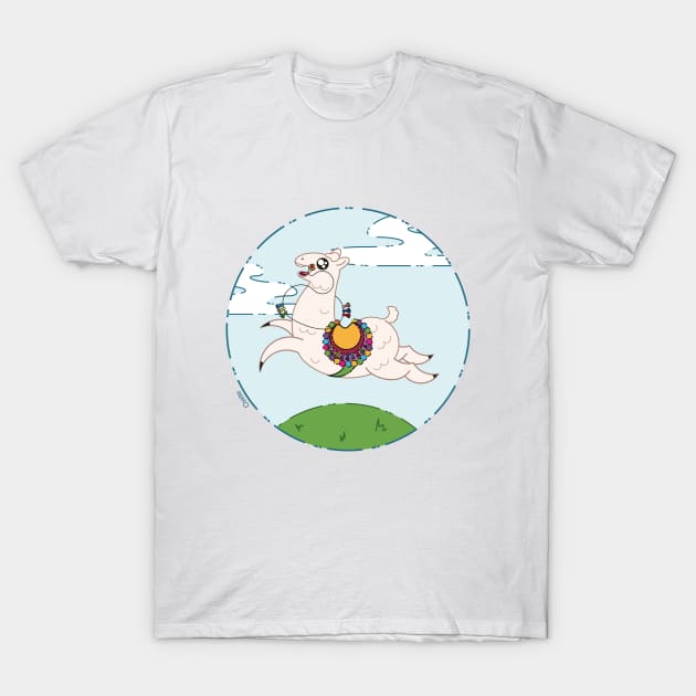 Happiness is Llama T-Shirt by Osette